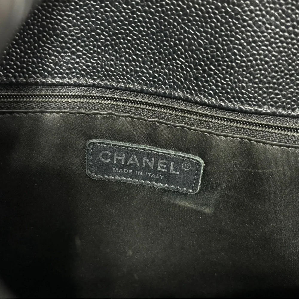 CHANEL caviar leather
